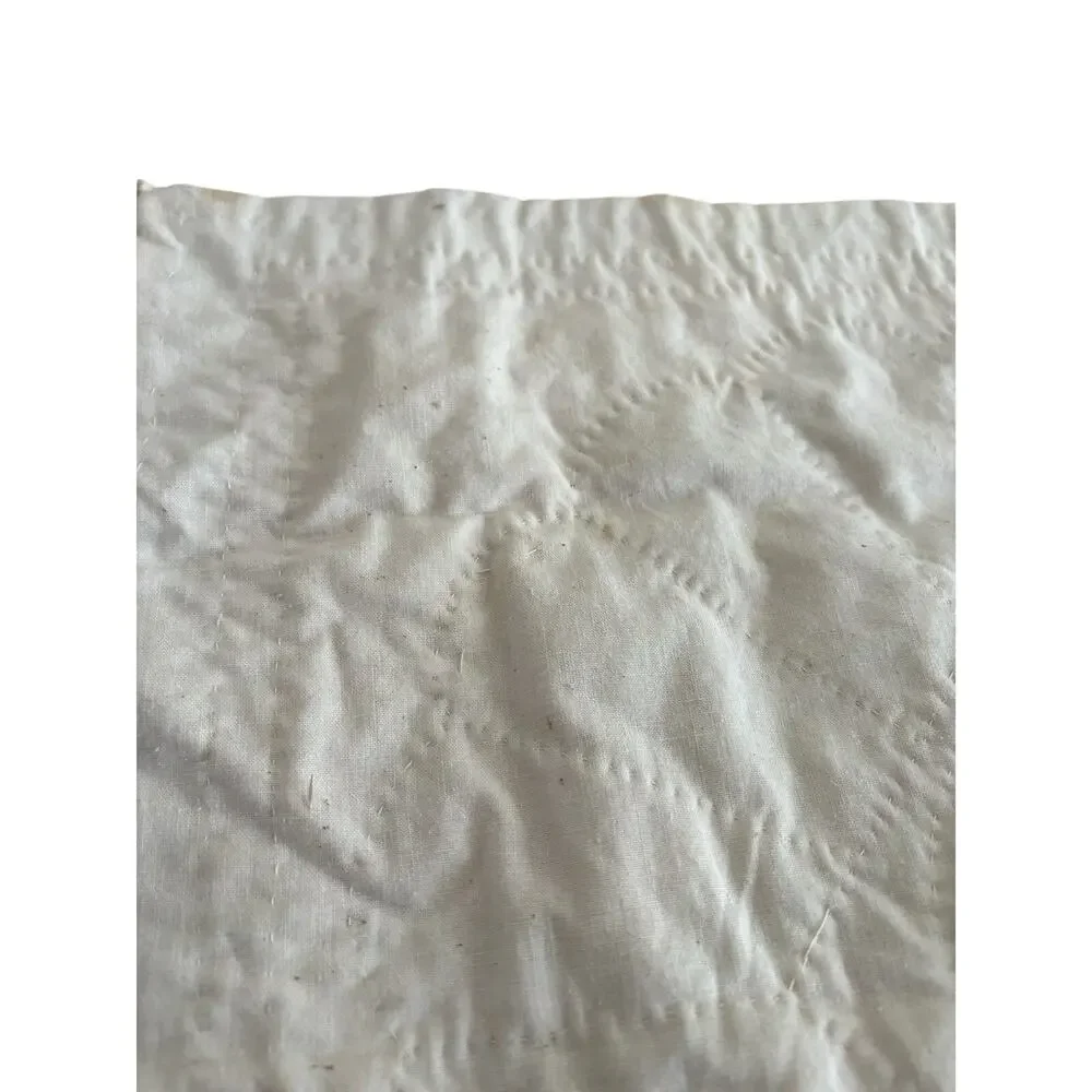 Handmade Quilted quilt Table Topper Dresden Plate Style Floral Cottage Decor 16”
